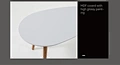triangular design table